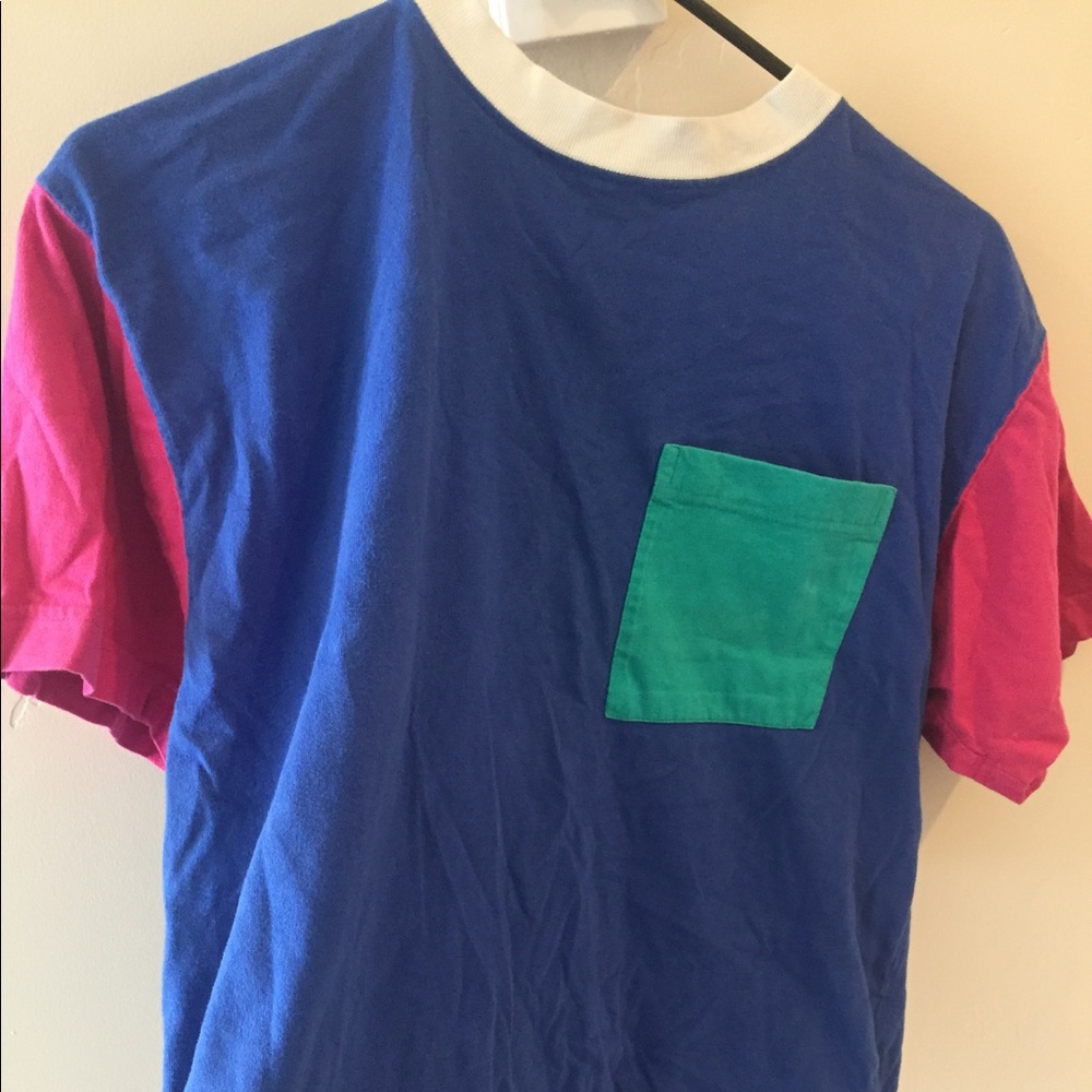 80's color-block t-shirt